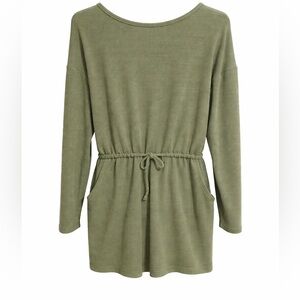 Lulu's Sage Knit jumpsuit with Adjustable Waist and open back